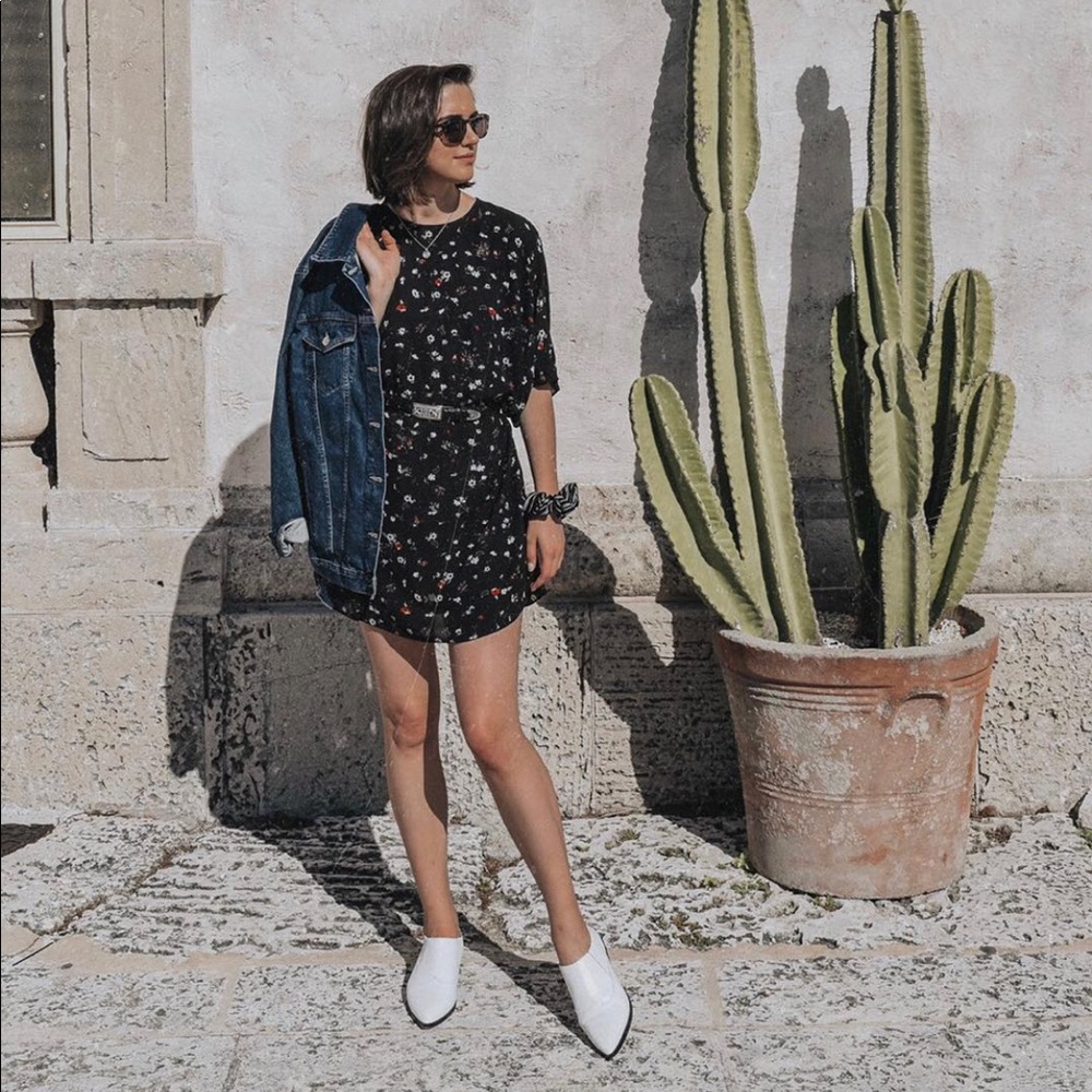 Black Floral Dress - Vince Camuto
